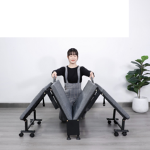 접이식침대 바퀴 달린 병원 간호 간병 보조 매트리스, 간이침대 - 폭 60CM