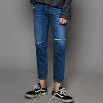 엘옴므 690 케이 크롭 슬림진