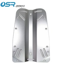 스쿠버 다이빙 짧은 백플레이트 SS304 및 알루미늄 백마운트 BCD, 02 Aluminum