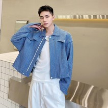 남자트위드자켓 카라 재킷 블레이저 L3