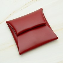 가죽공예 멀티 미니 파우치 스냅형 DIY 키트, 안티스크래치-레드
