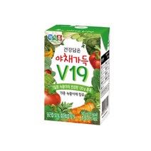 야체가득 V19 하루야채 아침 건강담은 야채 145ml x 48팩