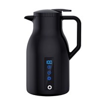 온도조절 차량 전기포트 1000ml 시거잭 12v24v 카포트, 화이트 자동차 가정 겸용