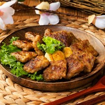 모닝하임 신임꺽정 떡갈비1kg+1kg, 2)납작떡갈비1kgX4팩, 상세설명 참조