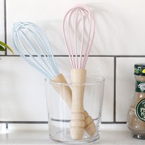 실리콘 거품기 수동 휘핑기 베이킹 주방 도구 거품채, 핑크, 본상품선택