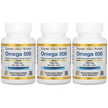캘리포니아 골드 뉴트리션 오메가 3 800 알티지 rTG 초임계 1000mg 30정 3개