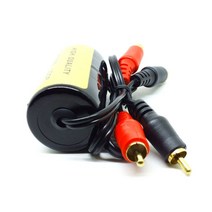 노이즈필터 자동차 및 가정용 스테레오 용 50LC RCA 노이즈 필터 서프레서 접지 루프 아이솔레이터, 한개옵션0