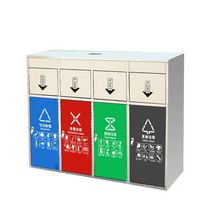 야외 분리수거함 재활용분리수거장 캠핑장 휴게소, 201 스테인리스 3분류