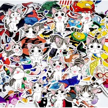 캐리어 캐릭터 리폼 방수 스티커 모음전노트북, 스티치 6종