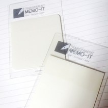 투명패키지-1500투명점착메모지, 2.라운드사각메모지, 2.라운드사각메모지