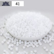 동보 3mm 불투명한 자기구슬 솔리드 물빠짐 없는 토호 비즈 반지, 흰색T41#-3Mm/10G