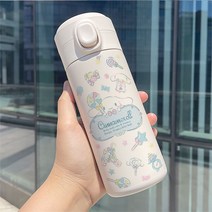 산리오 시나모롤 텀블러 캐릭터 물병 휴대용 대용량 보온 보냉 350ml 450ml, E.350ml