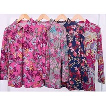 (1+1)꽃보다할머니 엄마 봄가을 캐시미어 카라 티셔츠 옷 60대70대80대 어버이날선물 요양원