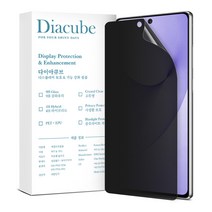 다이아큐브 갤럭시 s22플러스 유리하드코팅 사생활보호 프라이버시 강화 풀커버 액정보호필름, 2매