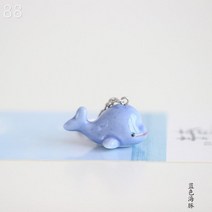 블루 핸드폰줄 다이소 인형 범고래 바다 우정 우영우 고래 키링 열쇠고리 학생 휴대폰 열쇠고리, 블루 돌고래