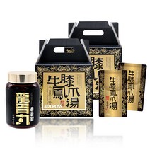우슬봉조탕 우슬 닭발즙 백봉오골계 용골환 80ml, 4박스 + 용골환1통