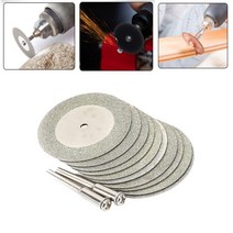 드라멜날 목재날 파이프날 초강력 핸드피스 절단석 DIY작업 다용도 조각 전동드릴 커팅 플라스틱 알루미늄작업 50MM 원형다이아몬드 연결대 2개 톱날10개 12CS 1SET