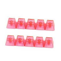 R4 1U 투명 키 컬러 매트 처리 좋은 피로 저항 기계 키 세트/클론 스위치 10/50/100 pcs, 0.39x0.39x0.39인치, ABS, 10 키 핑크