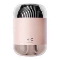 NECASIL 대용량 저소음 초음파 가습기 추천 가습기 공기청정기 USB 무선 휴대용 가습기 미니가습기 기화식가습기 무드등 침실 사무실 1L 2L, E01-1000ML-Pink