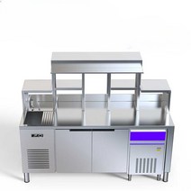 저온 토핑 냉장고 상업용 창고 식당 반찬통 캐비닛, 흰색(상온에서 2미터)