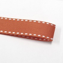선물포장리본 꽃포장리본 골지 스티치 리본 (폭 5mm 길이90m)(폭 10mm/15mm 길이 45m), 34(오렌지), 15mm