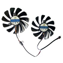 오리지널 95MM CF1010U12S DIY PC 쿨러 팬 교체 XFX AMD Radeon RX580 RX590 GPU 그래픽 카드 냉각 호환, 01 DIY