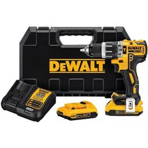 DEWALT 20V 맥스 컴팩트 XR 해머 드릴 키트 0.5인치 2A (DCD796D2), Hammer Drill Kit Only