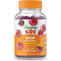 Lifeable 라이프에이블 키즈 철분 10mg 비타민C함유 90구미