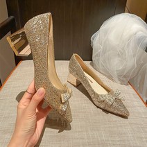 글리터힐 웨딩슈즈 39번 프로포즈 구두 셀프웨딩 스틸레토 파티구두
