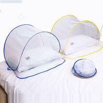 페이스 폴딩 모기장 얼굴보호 방충망 신생아용 2colors 택1, 노랑