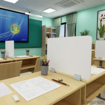 책상 파티션 칸막이 공간분리 가림막 학교 기숙사 공간분리 사무실 식당 공부방 도서실, 흰색 도톰보드 60x40CM