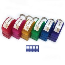 기타 코드스탬프(가로4칸), 1개, 연두