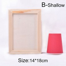 종이액자 액자걸이 diy유화그리기 백드롭페인팅 diy 빈 나무 사진 홀더 diy 점토 홈 나무 공예 선물 바탕 화면 장식, b