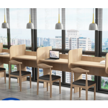 랩실책상 칸막이 책상 독서실 자습실 학원 공부방, 개인 공부 의자