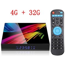 TV수신기 지상파안테나 공중파안테나 공청안테나 STUOTOP-ST1 박스 안드로이드 10.0 6K 3D 지원 BT 음성 어시스턴트 와이파이 2.4G 및 5.8G 고성능 셋톱 박스, 영국 플러그, 01 32G