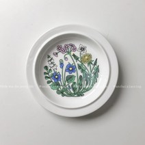 아라비아핀란드 들꽃 세라믹 빈티지 커피잔 찻잔세트, 디저트 접시 (직경 17.2cm), 1개