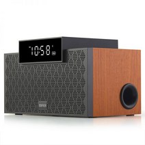 mooas 다이소탁상시계 SNOOZE 전자시계시간맞추기 EDIFIER/Walker M260 블루투스 스피커 미니 휴대용 무선 서브우퍼 알람 시계 데스크탑 소형, [01] 공식 규격, [01] 검은색