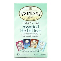트와이닝 어쏘티드 허브티 버라이어티팩 34g 20티백 Twinings Assorted Herbal Teas Variety Pack, 1팩