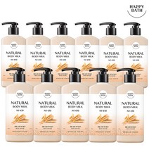 [샵인스타]해피바스 정말 순한 바디밀크 400g 고보습 바디로션 크림, 450ml, 11개