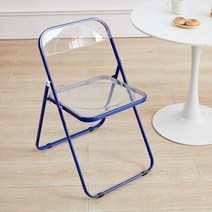 아크릴의자 투명 카페 커피숍 업소용 라운지체어 모던 미드센추리 특이한 의자, 블루
