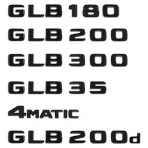 자동차 차량용 트렁크 글자 로고 배지 엠블럼 데칼 스티커 메르세데스 벤츠 GLB GLB180 GLB200 X247 4Matic, 02 Chrome_04 GLB250
