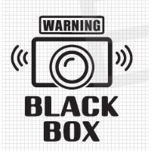블랙박스 녹화중 스티커 CCTV 데칼 차량 더뉴K3 더넥스트스파크 포터 KA4카니발 그렌져XG 말리부 문구 마티즈 SM3 쏘렌토 NF소나타 GV70 티구안 BMW, 오렌지, B타입