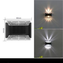 야외울타리 마당 화단 정원 가림막 울타리펜스LED 야외 방수 태양광 벽부등 울타리 데크 정원 파티오 통, 07 W_01 Warm White
