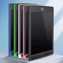 LCD 전자 메모패드 전자칠판 전자노트 8.5인치 12인치 그림 그리는 그림판 스케치북 필기 메모장, 블랙(8.5인치)