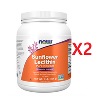 2개 나우푸드 해바라기 레시틴 가루 분말 파우더 454g Sunflower Lecithin