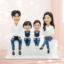 가족 피규어 실사 실물 특별한 기념 비대면 주문 제작 남자 여자 친구 선물, 커플(2인)