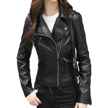 여자 명품 숏 인조 가죽 가죽점퍼 양가죽 빈티지 라이더자켓 3Size