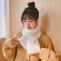언니닷컴 토끼털 쇼츠 목도리 1+1 짧은 머플러 겨울 여성 여자 학생 털 에코퍼 페이크퍼
