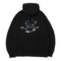 꼼파뇨 DID NOT DO THIS 자수 후드 블랙