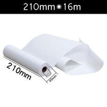 1 롤 팩스 지 a4 210mm x 16m 팩스기 지 55g 코팅지 포장 210mm x 45mm dia.